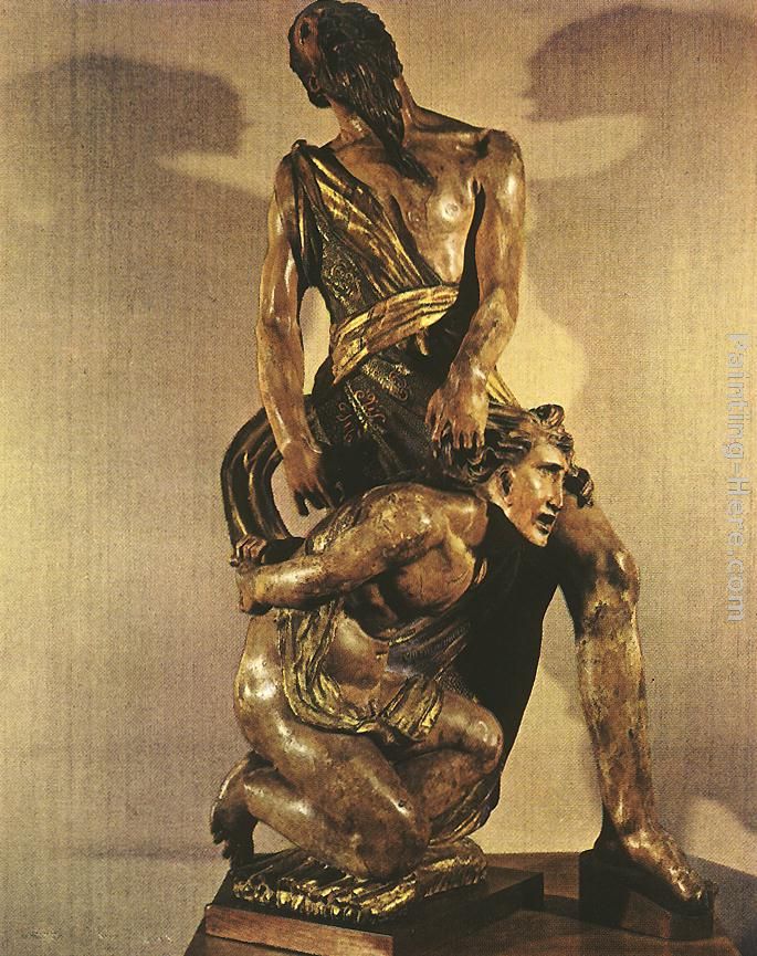 The Sacrifice of Isaac painting - Alonso Berruguete The Sacrifice of Isaac art painting